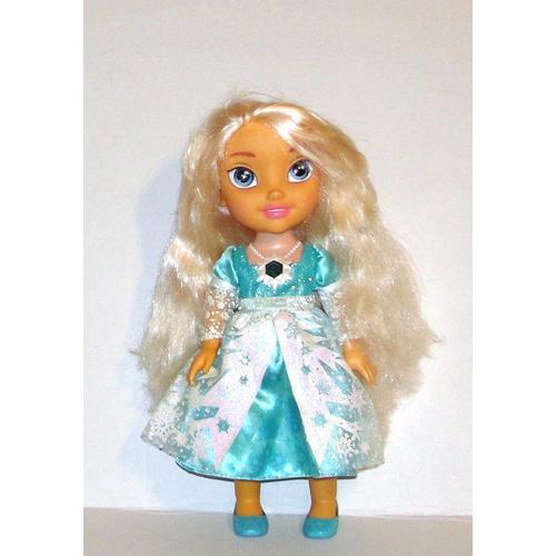 poupée elsa la reine des neiges musical français anglais avec robe  lumineuses poupée a coiffer articulée disney jakk pacific 32cm