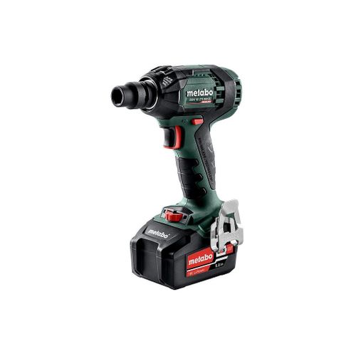 Metabo - Boulonneuse à chocs 18 V Li-Ion 2x 5.2 Ah 300 Nm carré mâle 1/2" - SSW 18 LTX 300 BL