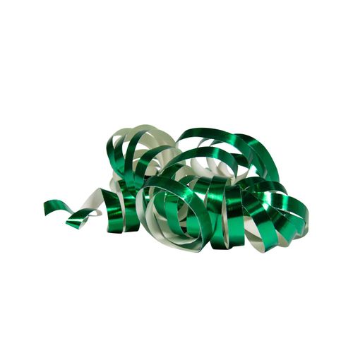 2 Rouleaux De Serpentins Vert Métallique 4 M