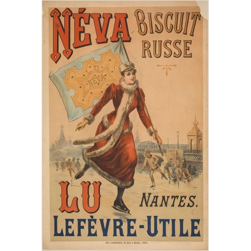 Affiche Neva Biscuits Russe Lu Lefèvre Utile