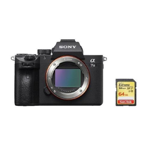 SONY Alpha 7 III reflex 24 mpix Boîtier nu + 64GB SD card