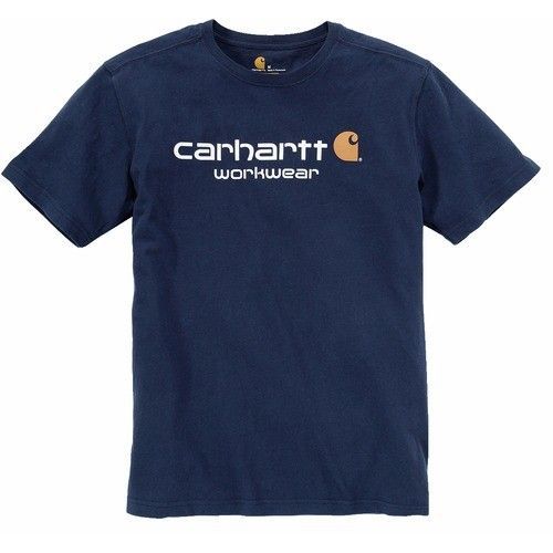 Tee-shirt manches courtes-Sleeve Logo-bleu navy-XL CARHARTT