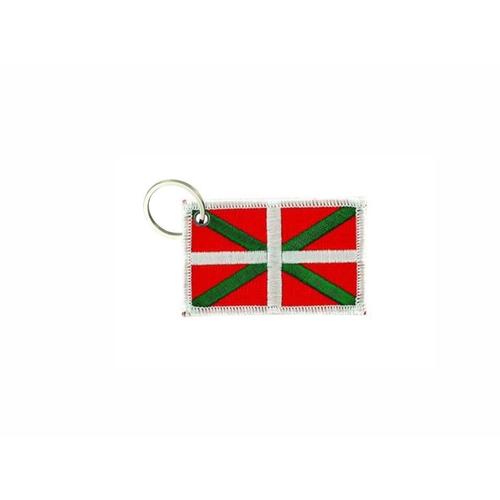 Porte Cle Cles Clef Brode Patch Ecusson Badge Drapeau Pays Basque Euskadi