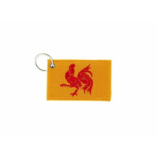 Porte Cle Cles Clef Brode Patch Ecusson Badge Drapeau Wallonie Wallon Belgique