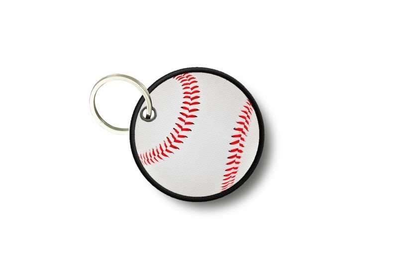 Porte Cle Cles Clef Brode Patch Ecusson Balle Basball