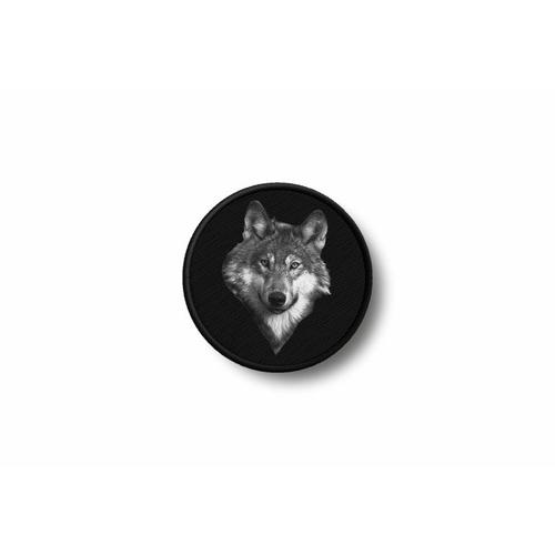 Patch Ecusson Brode Imprime Thermocollant Biker Motard Loup Wolf No Club R3