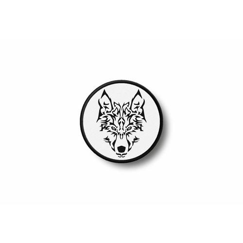 Patch Ecusson Brode Imprime Thermocollant Biker Motard Loup Wolf No Club R4