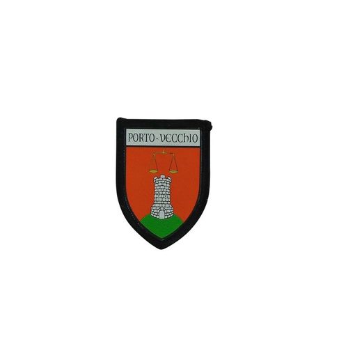 Ecusson Brode Thermocollant Imprime Blason Ville Departement Porto Vecchio Corse