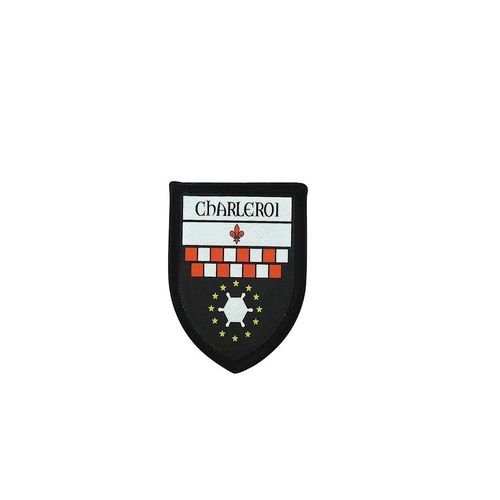 Ecusson Brode Thermocollant Imprime Blason Ville Drapeau Charleroi Belgique