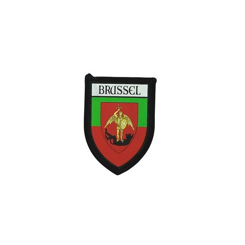 Ecusson Brode Thermocollant Imprime Blason Ville Drapeau Bruxelles Belgique