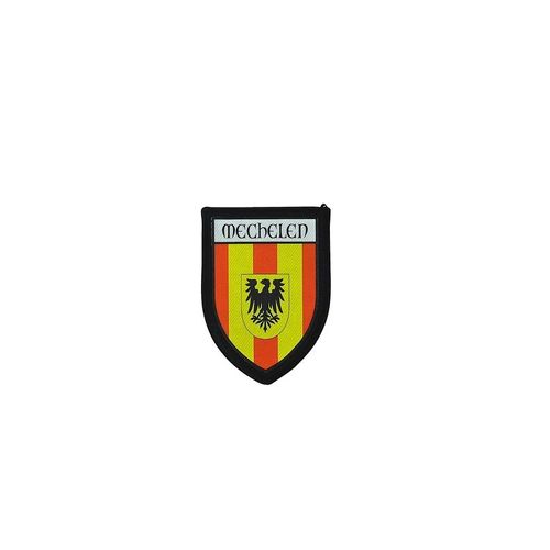 Ecusson Brode Thermocollant Imprime Blason Ville Drapeau Malines Belgique