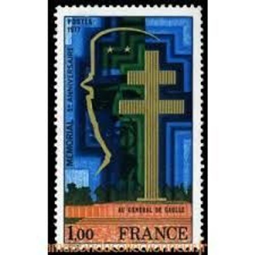 Timbre Du Général De Gaulle Non Oblitéré Et Jamais Affranchi.