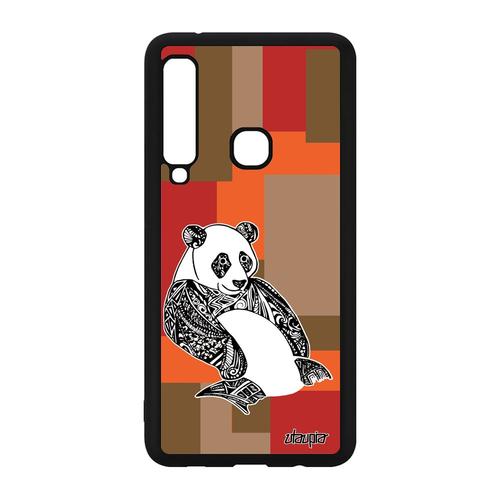 Coque Galaxy A9 2018 Silicone Panda Geometrique Ethnique Portable Dessin Samsung Galaxy A9 2018