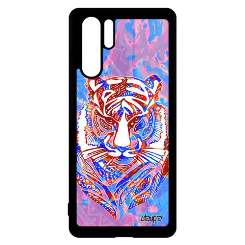 Coque P30 Pro Silicone Tigre Fauve Couleur Plume Garcon Aluminium Bleu De Huawei P30 Pro