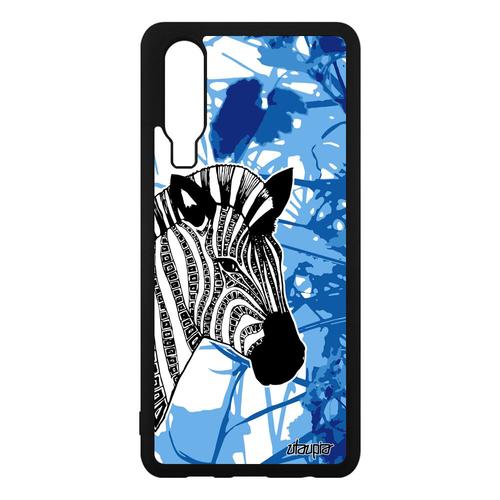 Coque Huawei P30 Silicone Zebre Afrique Nature Rigide Fleur Telephone Design En