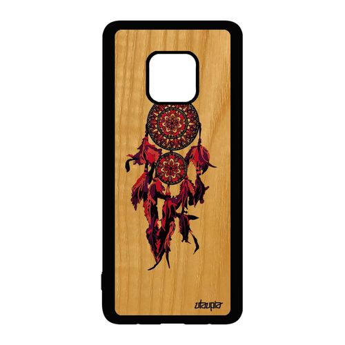 Coque Bois Attrape Reve Huawei Mate 20 Pro Silicone Indien Etui Housse Rose 4g A