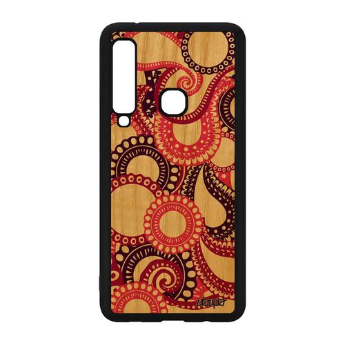 Coque Galaxy A9 2018 En Bois Silicone Motif Cachemire Personnalisé Motif Samsung Galaxy A9 2018