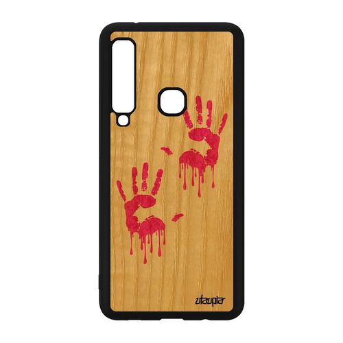 Coque En Bois Empreinte Main Samsung A9 2018 Silicone Deux Telephone Rose Samsung Galaxy A9 2018