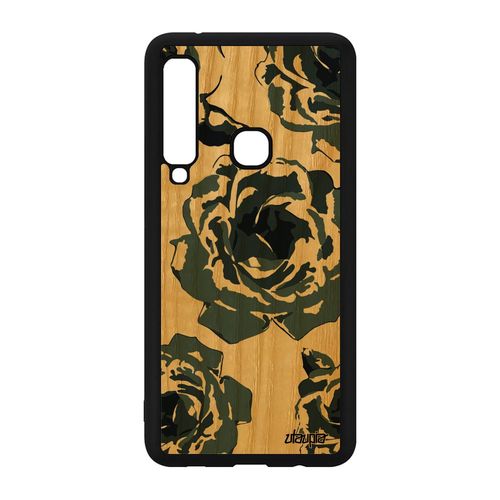 Coque Silicone Pour Samsung A9 2018 Bois Rose Fleur Romantique Nature Tpu Samsung Galaxy A9 2018