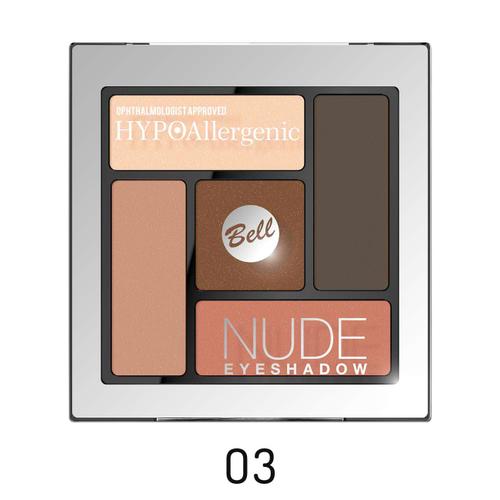 Palette Fards Nude Hypoallergéniques 03.Nude/Brun/Beige Rosé/Beige/Marron 