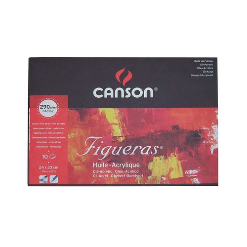 Canson Bloc Papier Dessin "Figueras", 330 X 240 Mm, 290 G/M2 10 Feuilles
