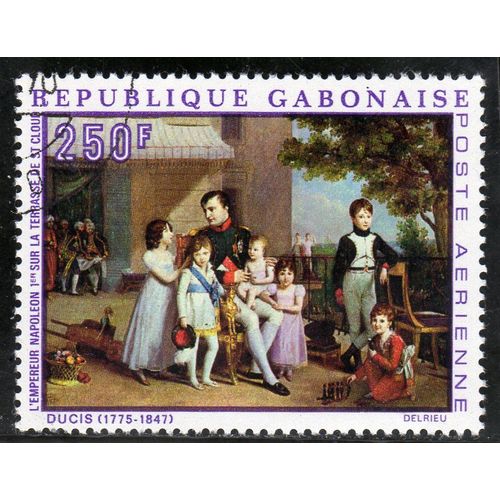 Timbre De Poste Aérienne Du Gabon (Bicentenaire De La Naissance De Napoléon 1er)