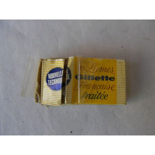 Paquet De 10 Lames De Rasoir Gillette Postwar Pour France Et Armée
