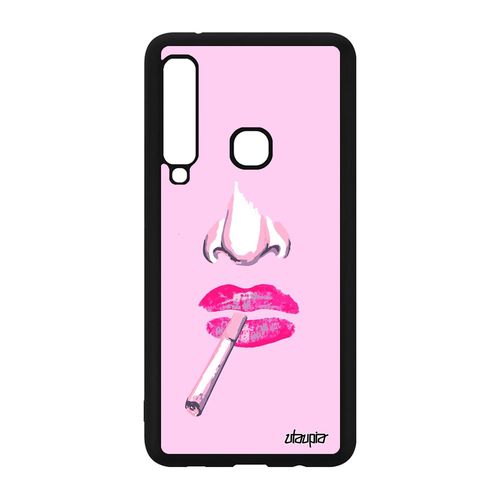 Coque A9 2018 Silicone Visage Rose 4g Glamour Abstrait Cigarette Samsung Galaxy A9 2018