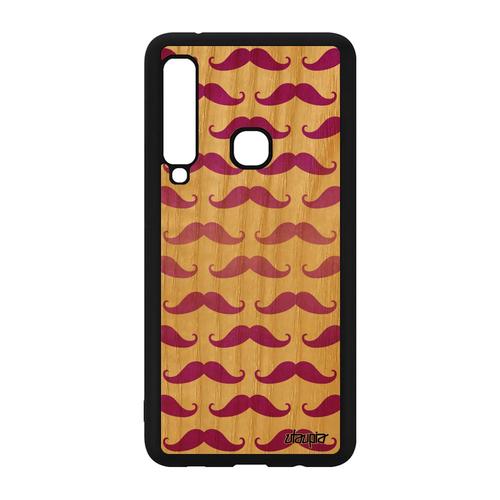 Coque Galaxy A9 2018 Bois Silicone Moustache Image Smartphone Housse Samsung Galaxy A9 2018