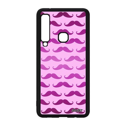 Coque Silicone Pour Samsung Galaxy A9 2018 Moustache Rose Smartphone Cover Swag
