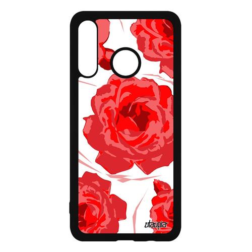 Coque Pour Huawei P30 Lite Silicone Rose Fleur Eternelle Case Mariage Original A