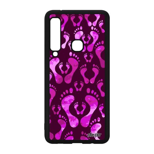 Coque Silicone A9 2018 Pied Personnalisé Antichoc Image Etui Rose Samsung Galaxy A9 2018