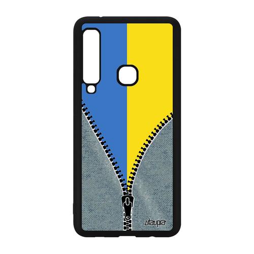 Coque Galaxy A9 2018 Silicone Drapeau Ukraine Ukrainien Jo Telephone En Samsung Galaxy A9 2018