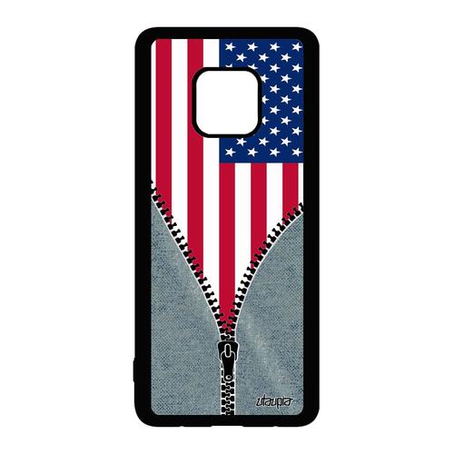 Coque Drapeau Etats Unis Usa Americain Huawei Mate 20 Pro Silicone Nba Basket De