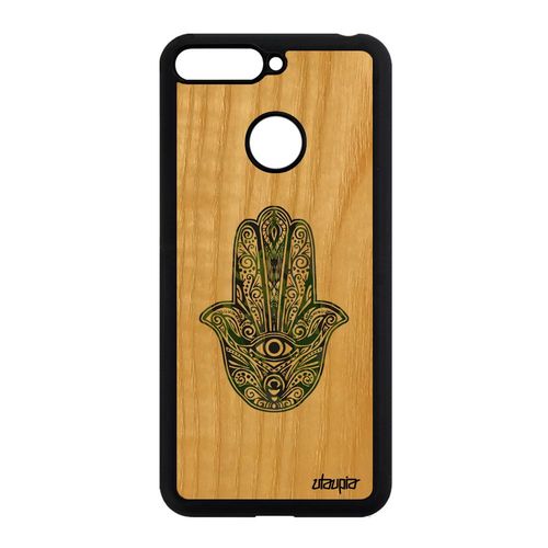 Coque Honor 7a Bois Silicone Main De Fatma Smartphone Tpu Vert Fatima Case Il A