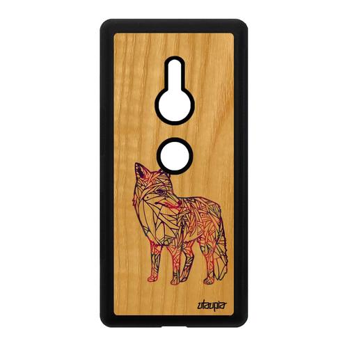 Coque Renard Sony Xperia Xz2 Bois Silicone Multicolore Etui Mobile Portable De