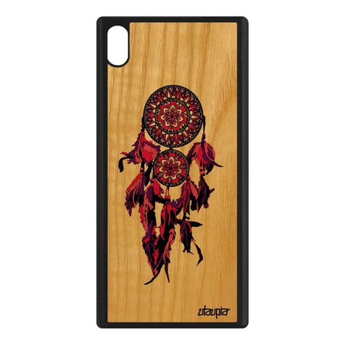 Coque Attrape Reve Sony Xperia Xa1 Ultra En Bois Silicone Indien Antichoc Rose A