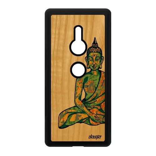 Coque Bois Bouddha Xperia Xz2 Silicone Femme Illustration Dessin Etui Vert Sony Xperia Xz2