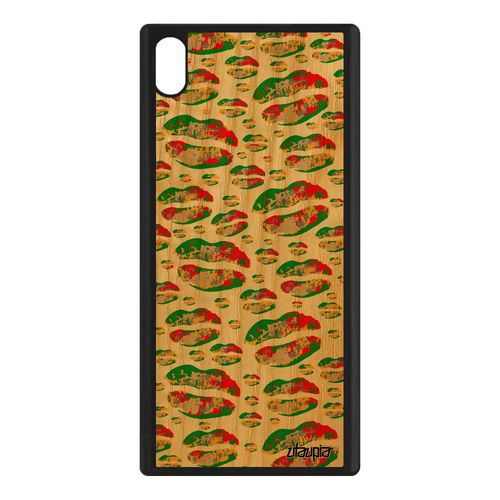 Coque Silicone Pour Sony Xperia Xa1 Ultra Bois Smack Antichoc Swag Jaune Frêne A