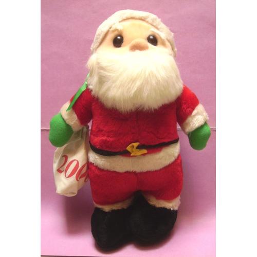 Peluche / Figurine Père Noel Avec Sac An 2000 - 36 Cm - Sandy