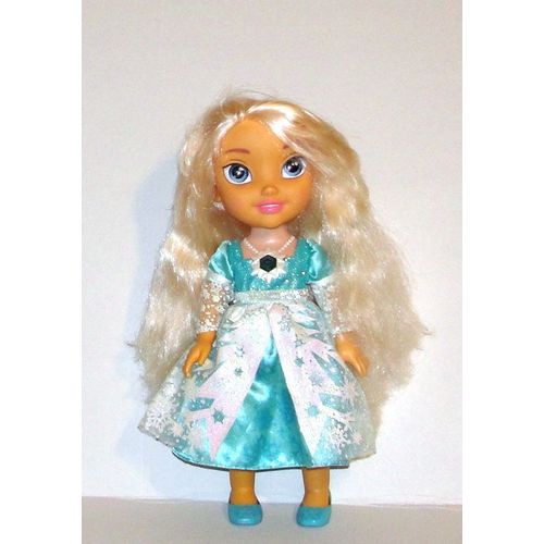 Poupée Elsa La Reine Des Neiges Musical Français Anglais Avec Robe Lumineuses Poupée A Coiffer Articulée Disney Jakk Pacific 32cm