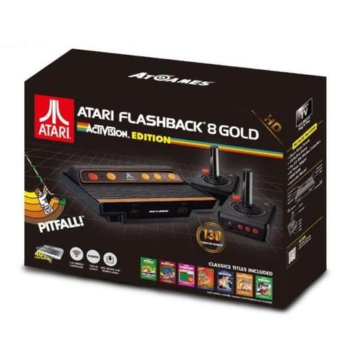 Atgames Atari Flashback 8 Gold - Activision Edition - Jeu Tv Plug-And-Play - Hd - Noir