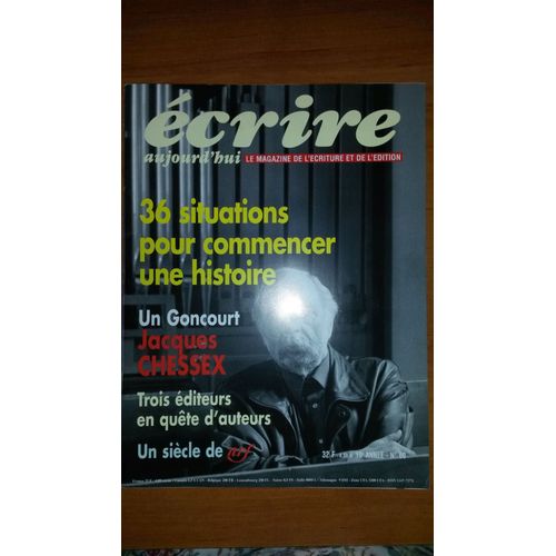 Écrire Aujourd'hui Le Magazine De L'écriture Et De L'édition 60