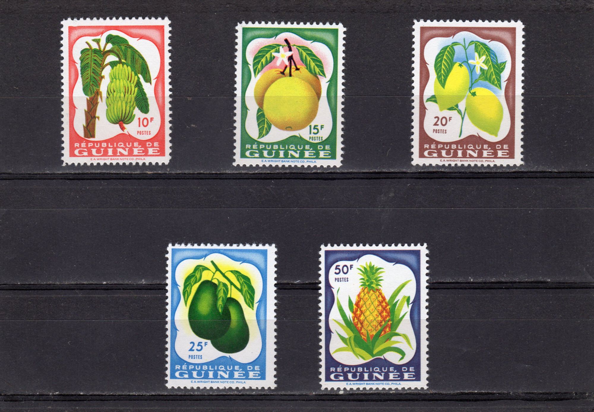 Timbres-Poste De La République De Guinée (Fruits)