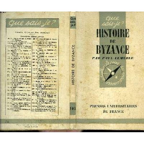 Que Sais-Je? N° 107 Histoire De Byzance