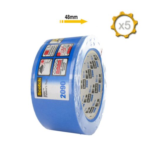 Ruban de masquage 3M 2090 48mm x 50m bleu x 5