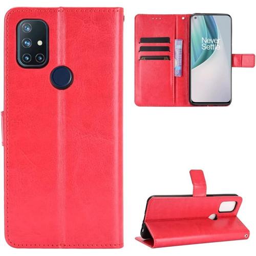 Coque De Protection For Oneplus Nord. N10 5 G. Étui Portefeuille Pour Téléphone Portable Pu. Étui Pour Emplacement Pour Cartes À Repasser En Cuir Coque De Protection Antichoc Antichoc Smartphone Sli