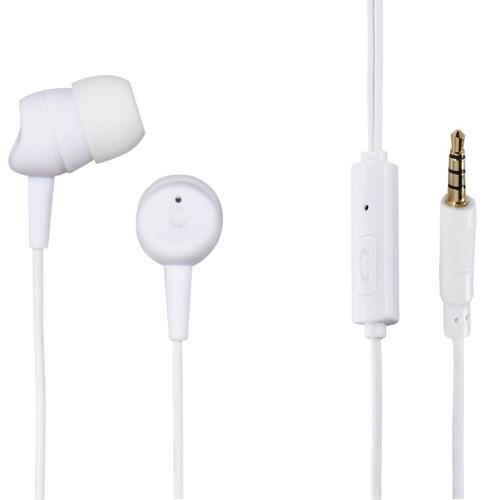 Casque micro stéréo intra-auriculaire Basic4Phone, blanc