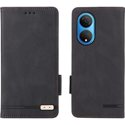 Étui De Protection Compatible With Huawei Honor X7 Case Wallet Case Folio Kickstand Card Slot Haute Qualité Puan Couverture De Protection En Cuir Couverture De Protection De Fermeture Magnétique Sma