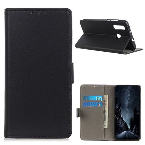Etui Type Portefeuille Noir Wiko View 3 Rabat Latéral Fonction Stand